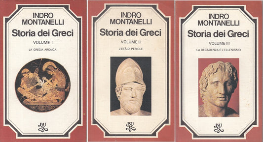 LS- STORIA DEI GRECI 3 VOLL - MONTANELLI - RIZZOLI --- 1978 - B - ZFS258