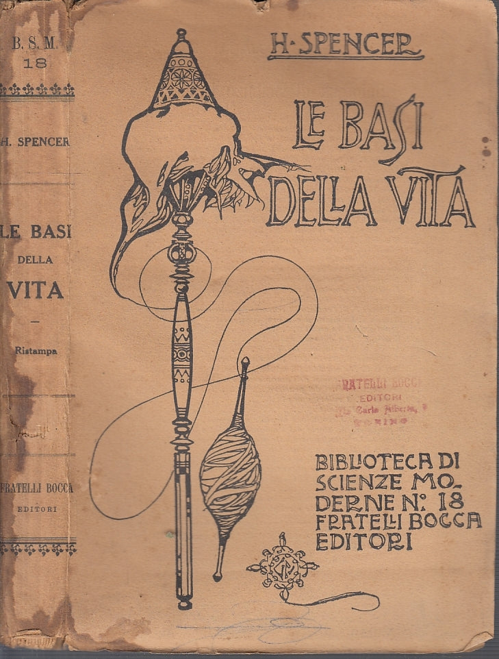 LZ- LE BASI DELLA VITA - SPENCER - FRATELLI BOCCA - SCIENZE 18-- 1943- B- ZFS146