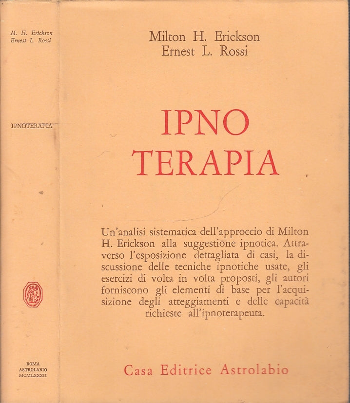 LZ- IPNO TERAPIA - ERICKSON ROSSI - ASTROLABIO --- 1982- B- XFS46