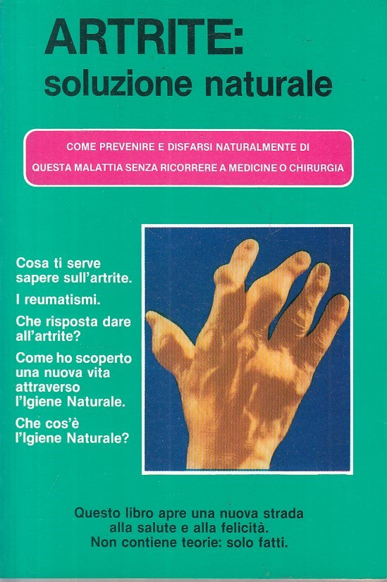 LZ- ARTRITE SOLUZIONE NATURALE - SHELTON - IGIENE NATURALE --- 1987 - B - YFS160