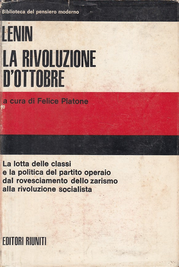LS- RIVOLUZIONE D'OTTOBRE- LENIN - RIUNITI - PENSIERO MODERNO-- 1972 - CS - YFS9