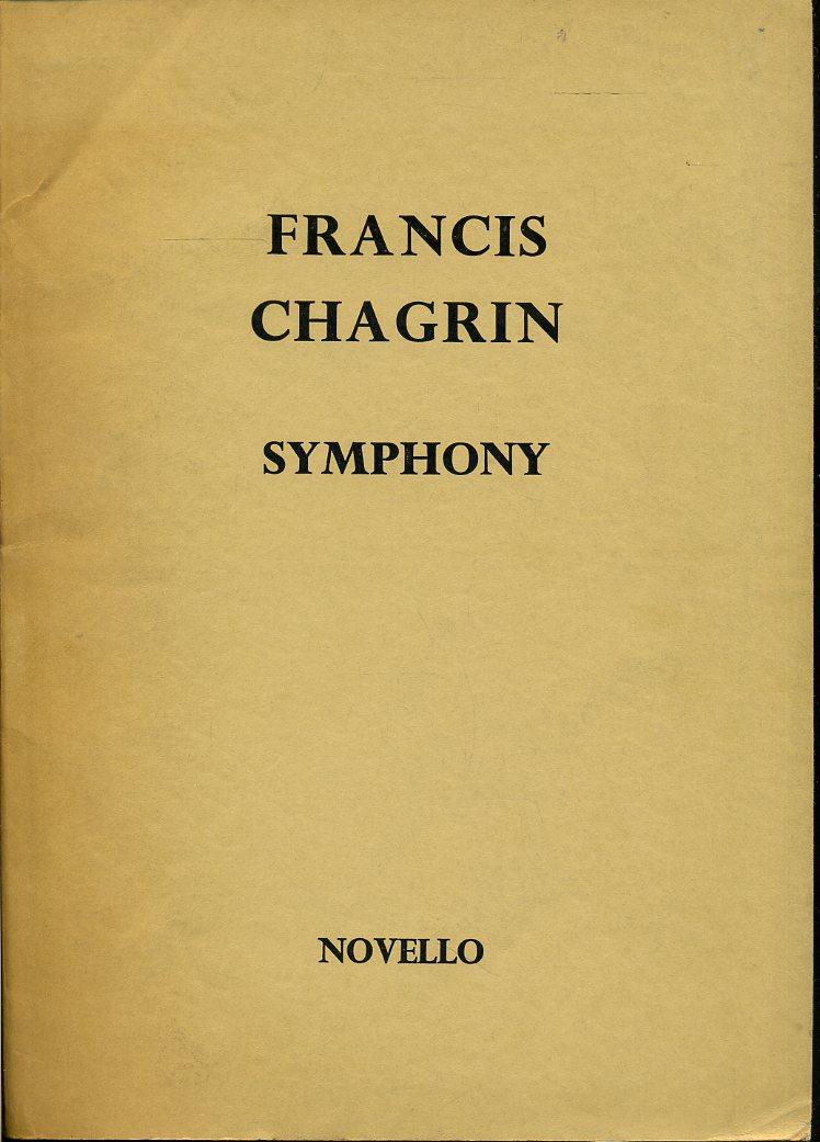 LT- SYMPHONY COMPOSED IN LONDON - FRANCIS CHAGRIN - NOVELLO--- 1967- B- YFS694