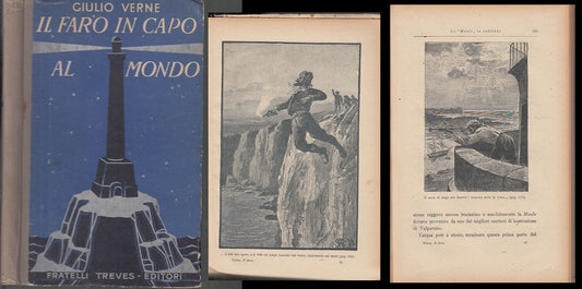LB- IL FARO IN CAPO AL MONDO - GIULIO VERNE ROUX- F.LLI TREVES--- 1921- C- XFS52