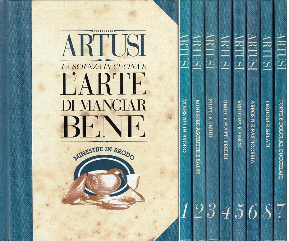 LK- SCIENZA IN CUCINA ARTE MANGIA BENE 7 VOL- ARTUSI- ESSELUNGA--- 1991- C- ZFS8