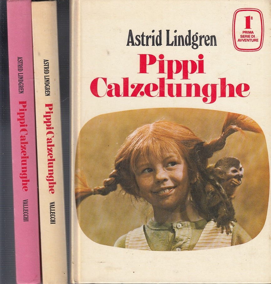 LB- PIPPI GALZELUNGHE 2 VOLUMI - LINDGREN - VALLECCHI --- 1970 - C - XFS50