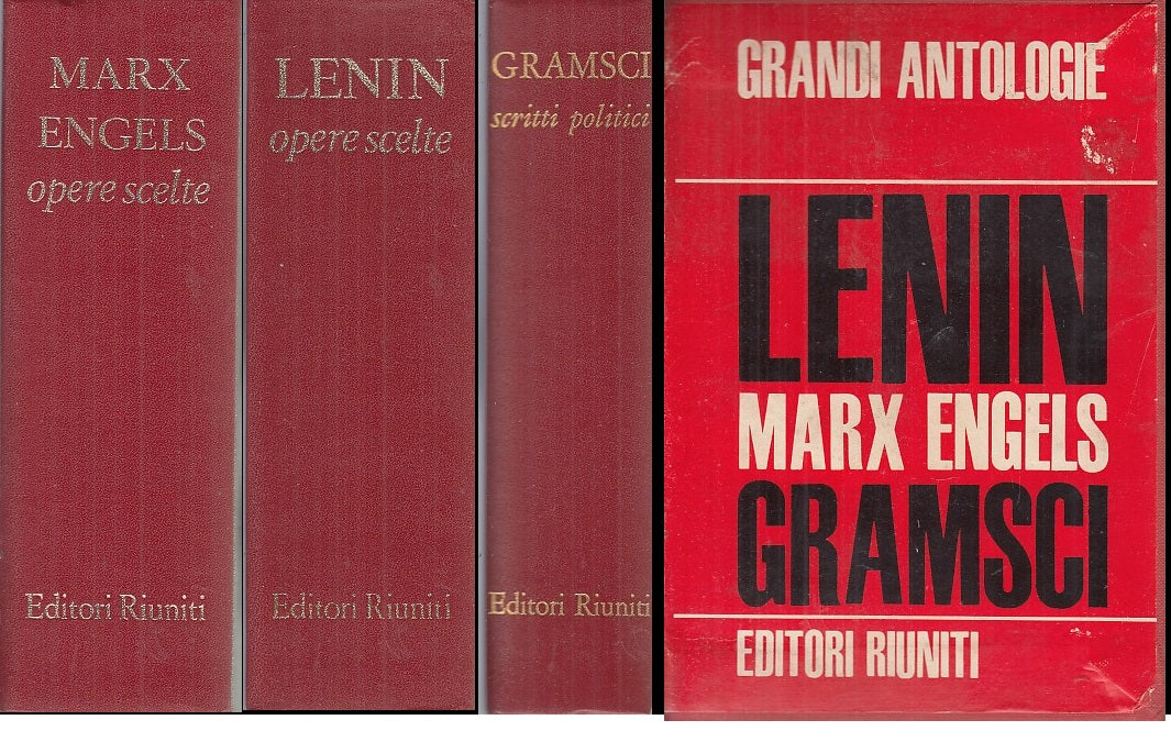 LN- GRANDI ANTOLOGIE COFANETTO -- LENIN MARX ENGELS GRAMSCI ---- 1974- C- XFS49