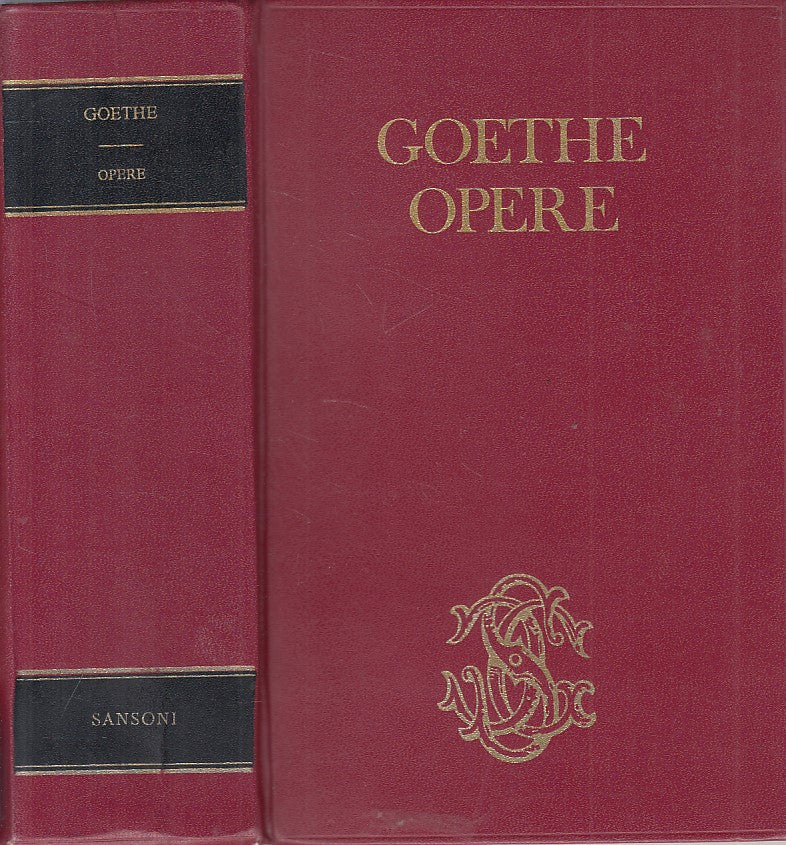 LN- OPERE - JOHANN WOLFGANG GOETHE - SANSONI --- 1970 - C - YFS404