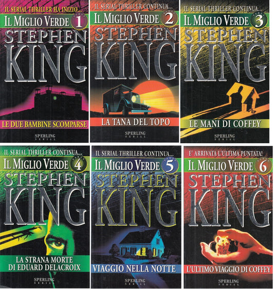 LG- IL MIGLIO VERDE 6 VOLUMI - KING - SPERLING - THRILLER -- 1996 - B - YFS379