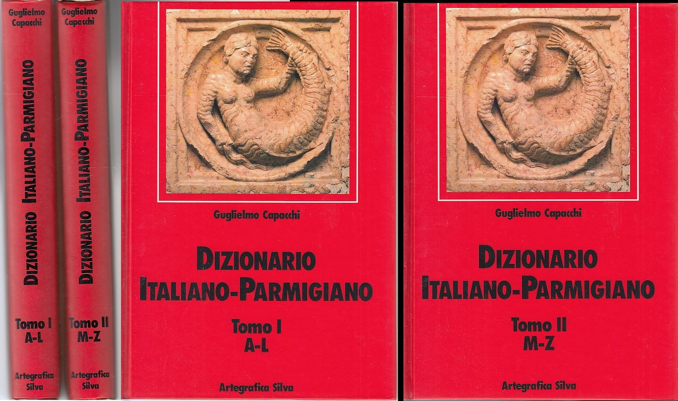 LZ- DIZIONARIO PARMIGIANO ITALIANO 2 VOLUMI - CAPACCHI - SILVA --- 1992- CS- WPR