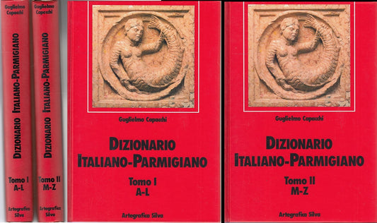 LZ- DIZIONARIO PARMIGIANO ITALIANO 2 VOLUMI - CAPACCHI - SILVA --- 1992- CS- WPR