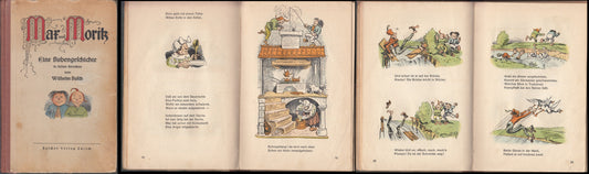 LB- MAX UND MORITZ - WILHELM BUSCH - RASCHER VERLAG ZURICH --- 1954 - C - XFS58