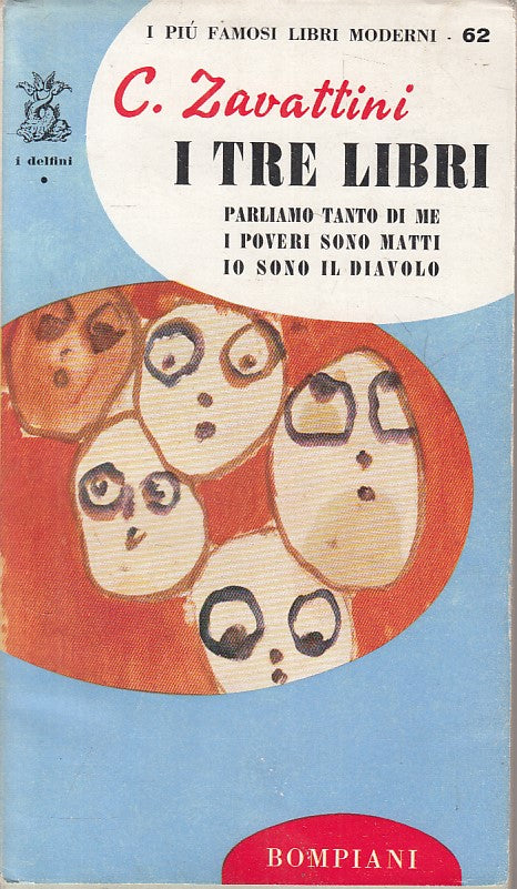 LN- I TRE LIBRI - CESARE ZAVATTINI - BOMPIANI - DELFINI -- 1955 - BS - YFS590
