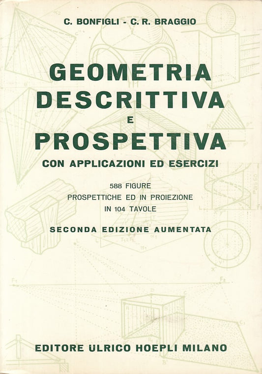 LS- GEOMETRIA DESCRITTIVA E PROSPETTIVA -- HOEPLI --- 1975 - B - YFS566