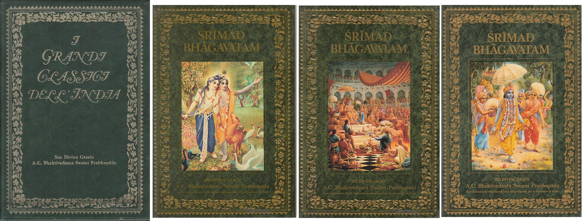 LS- I GRANDI CLASSICI DELL'INDIA 3 VOLUMI -- BHAKTIVEDANTA --- 1977 - C - ZFS94