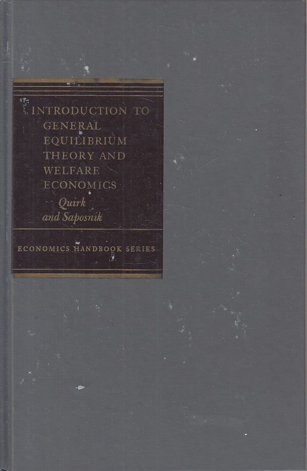 LS- EQUILIBRIUM THEORY WELFARE ECONOMICS -- MCGRAW HILL --- 1968 - C - ZFS94