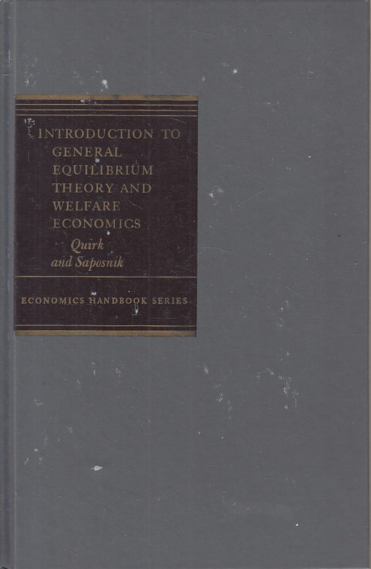 LS- EQUILIBRIUM THEORY WELFARE ECONOMICS -- MCGRAW HILL --- 1968 - C - ZFS94