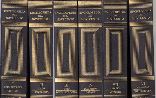 LZ- ENCICLOPEDIA DEL NOVECENTO 6 VOLUMI I/VII (-V) -- TRECCANI --- 1976 - C- YFS