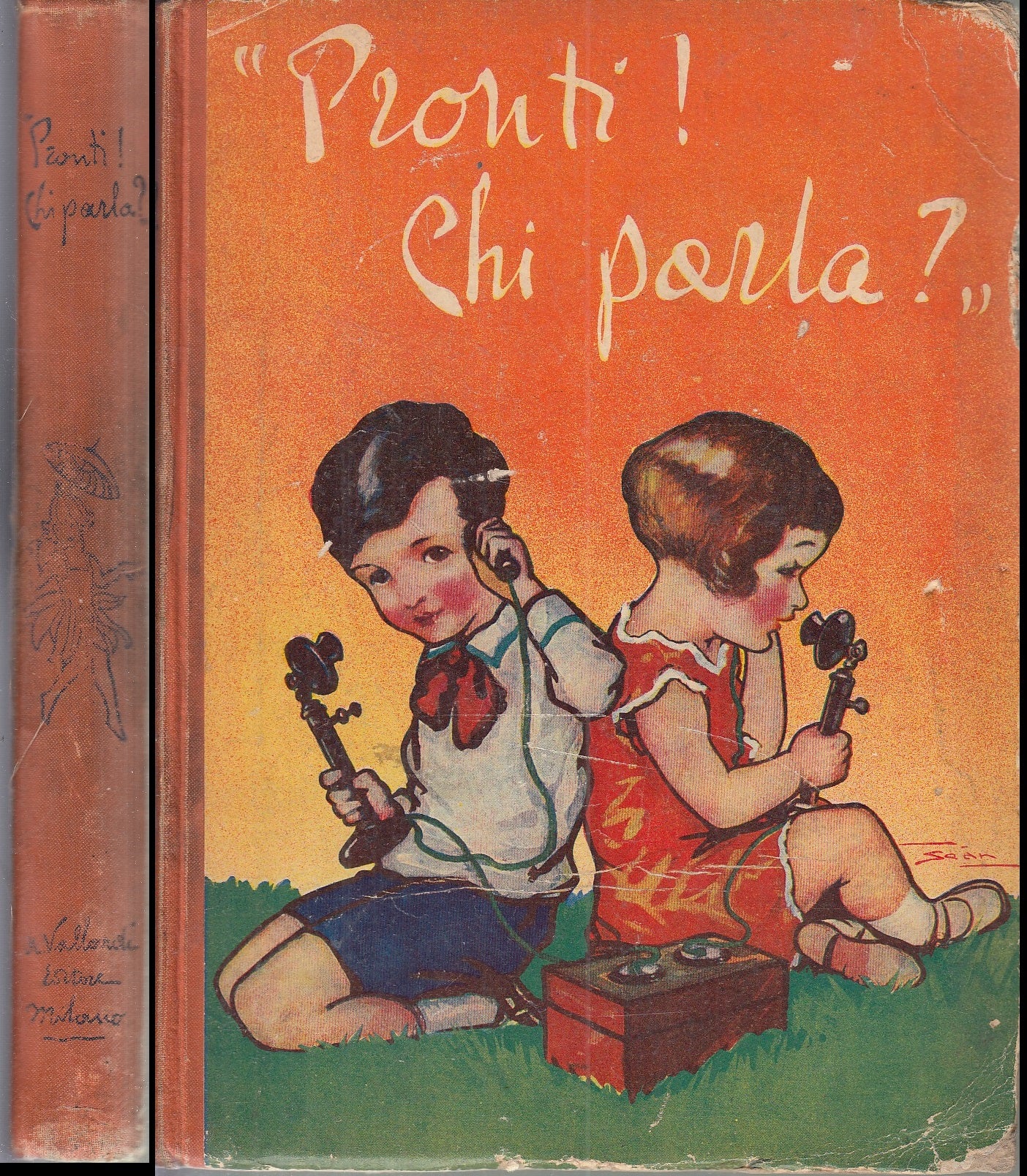 LB- PRONTI CHI PARLA? LIBRO STORIELLE GIUOCHI FIABE-- VALLARDI--- 1932- C- XFS35