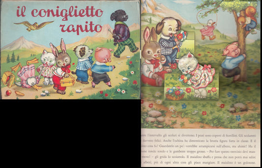lb- IL CONIGLIETTO RAPITO POP-UP - BRUNO TOMBA - PICCOLI --- 1960 - B - XFS58