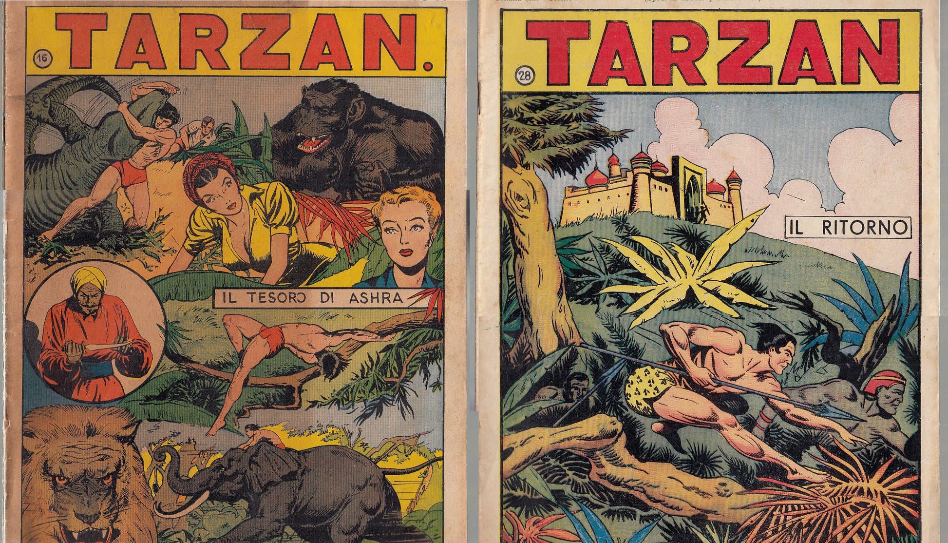FZ- COLLANA ALBI URRA' LOTTO 11 NUMERI TARZAN GIORNALE -- MONDIALI- 1948- S- QFX