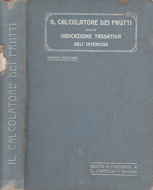 LZ- CALCOLATORE FRUTTI INDICAZIONE INTERESSE -- CAPPELLI --- 1915 - C - ZFS57