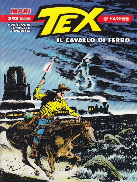 FB- MAXI TEX N.24 IL CAVALLO DI FERRO EDICOLA -- BONELLI - 2019 - B - QFX