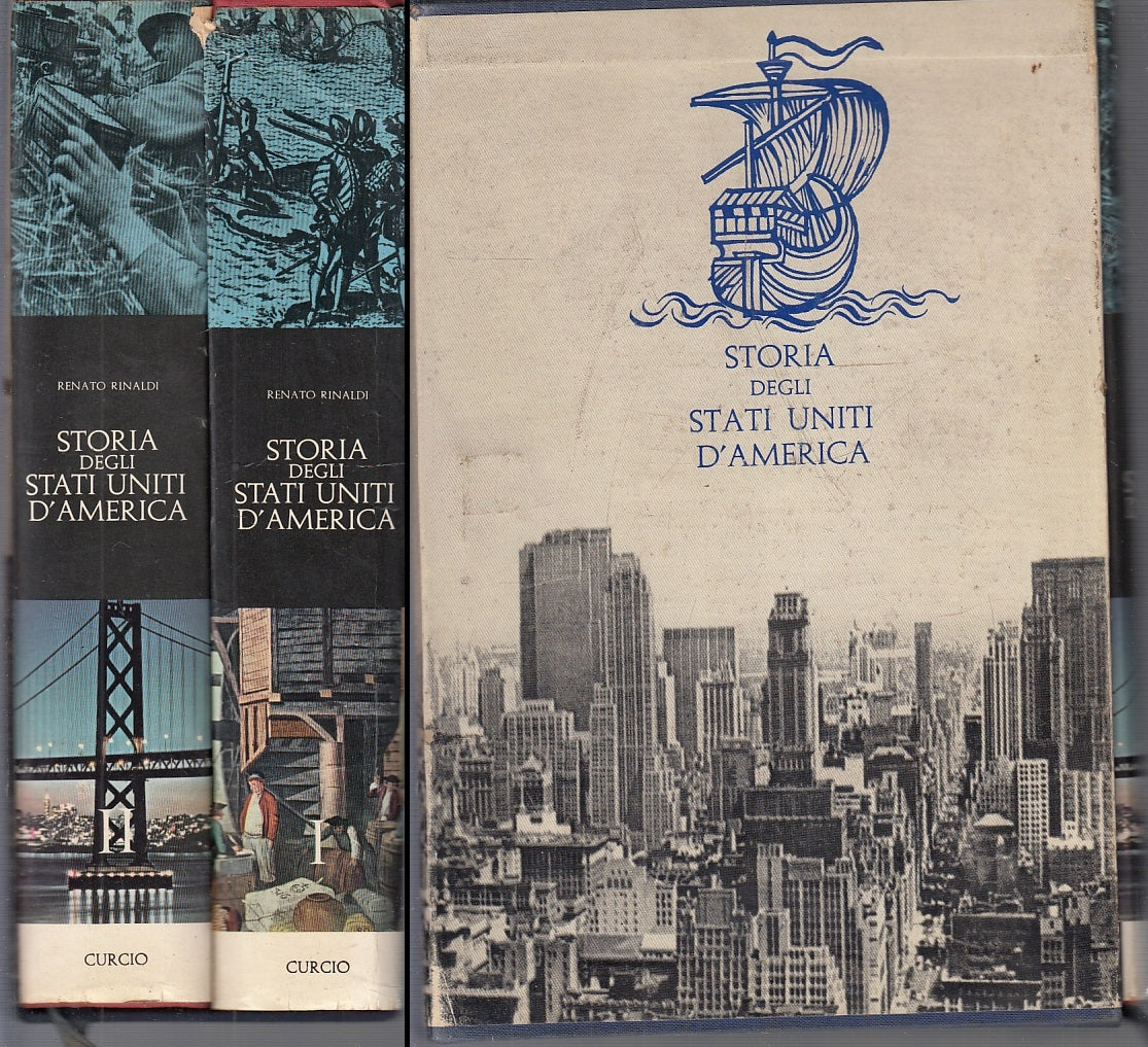 LS- STORIA DEGLI STATI UNITI D'AMERICA 2 VOLUMI -- CURCIO --- 1964 - CS - XFS31