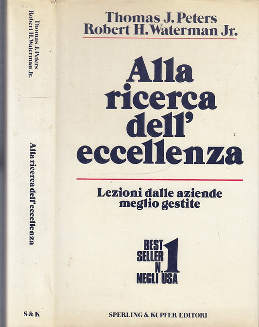 LZ- ALLA RICERCA DELL'ECCELLENZA - PETERS WATERMAN - SPERLING--- 1988- CS- XFS33
