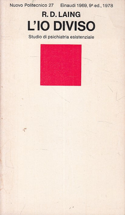 LS- L'IO DIVISO - LAING - EINAUDI - NUOVO POLITECNICO -- 1974 - B - ZFS459