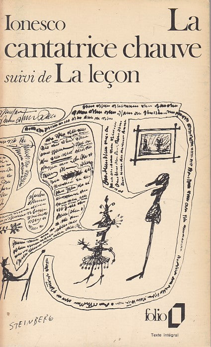 LN- LA CANTATRICE CHAUVE IN FRANCESE - IONESCO - GALLIMARD --- 1954 - B - YFS5