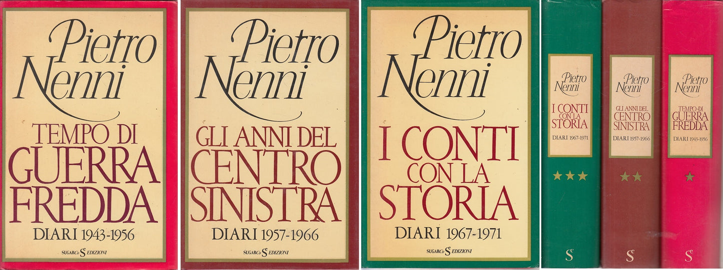LS- DIARI DI STORIA 3 VOLUMI - PIETRO NENNI - SUGARCO --- 1981 - CS - YFS43