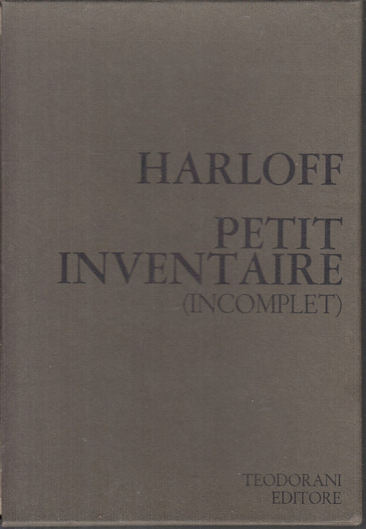 LT- PORTFOLIO PETIT INVENTAIRE INCOMPLET- GUY HARLOFF- TEODORANI- 1970- C- XFS59