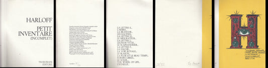 LT- PORTFOLIO PETIT INVENTAIRE INCOMPLET- GUY HARLOFF- TEODORANI- 1970- C- XFS59