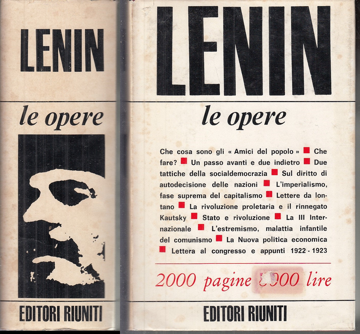 LS- LE OPERE SCELTE - LENIN - EDITORI RIUNITI -- 2a ED. - 1973 - CS - XFS59