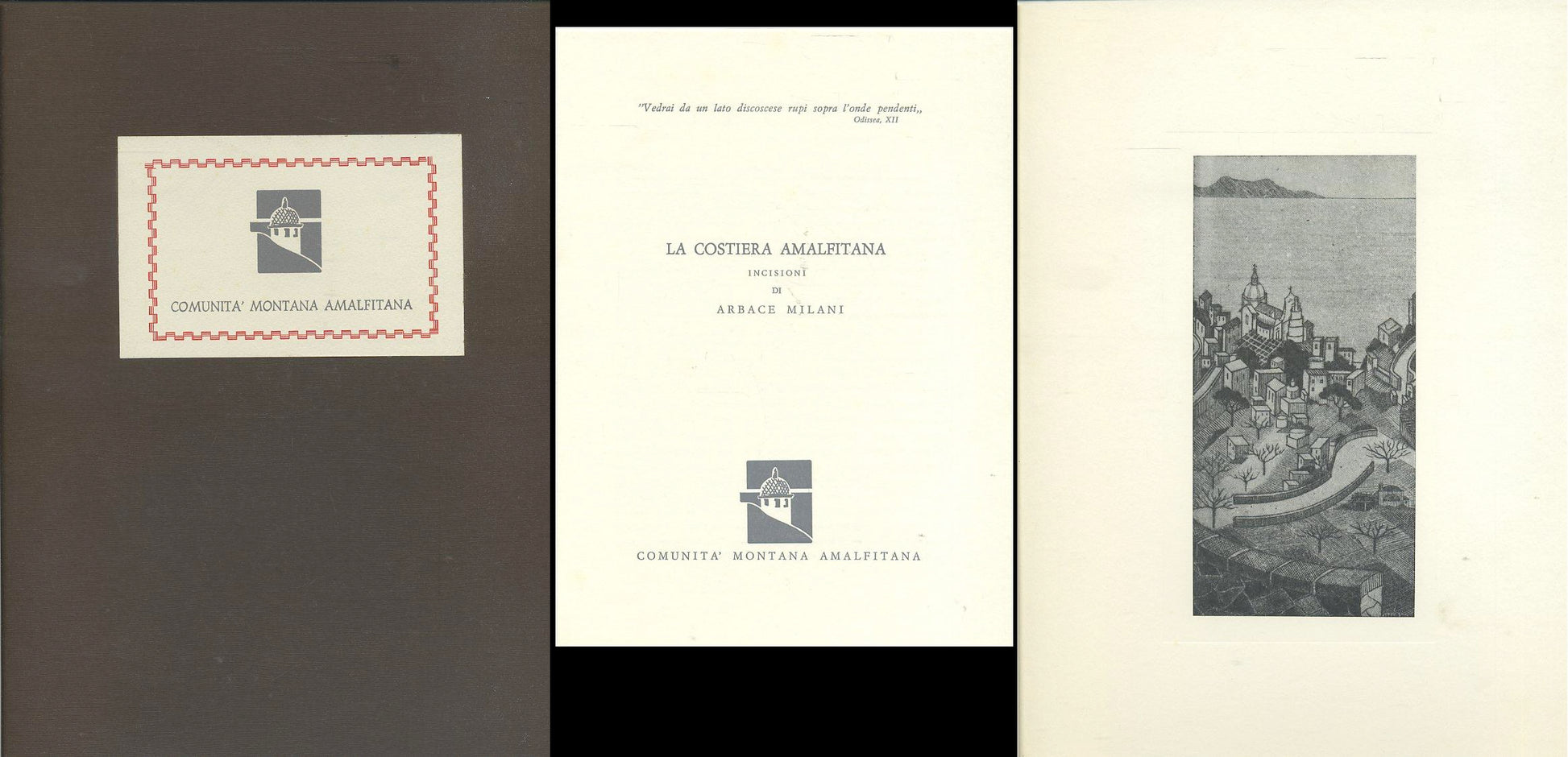 LT- LA COSTIERA AMALFITANA INCISIONI DI ARBACE MILANI ----- 1990- C- ZFS358