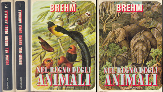 LZ- NEL REGNO DEGLI ANIMALI 2 VOLUMI - BREHM - MONDADORI --- 1969- CS- ZFS582
