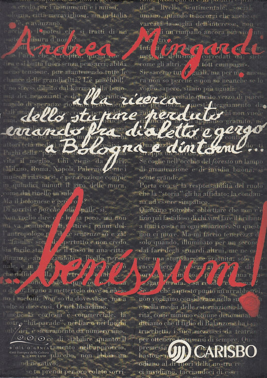 LT- BENESSUM DIALETTO GERGO - ANDREA MINGARDI - CARISBO --- 1999- CS- ZFS649