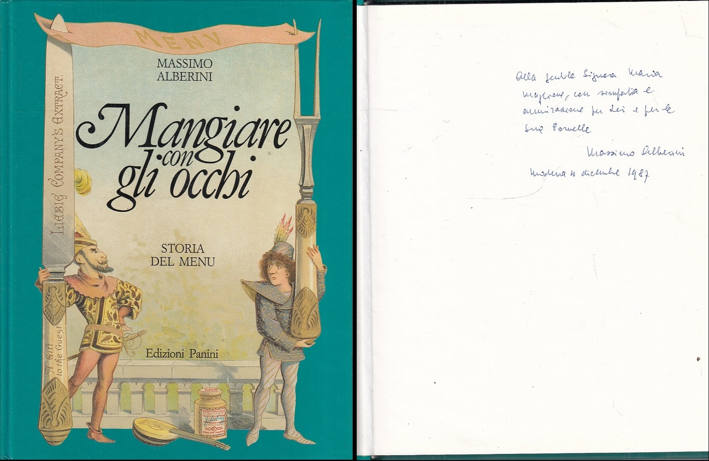 LZ- MANGIARE CON GLI OCCHI STORIA MENU' - ALBERINI - PANINI --- 1987 - C- YFS709