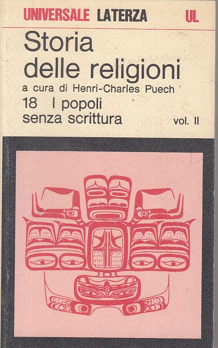 LS- STORIA DELLE RELIGIONI VOL.2 - PUECH - LATERZA --- 1977 - B - ZFS399