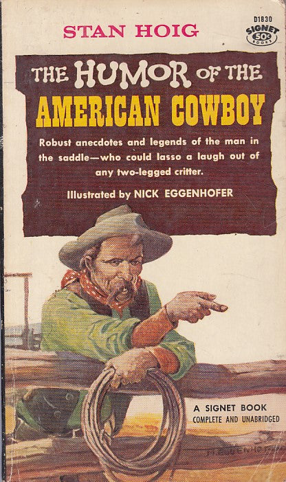 LN- THE HUMOR OF THE AMERICAN COWBOY - HOIG - SIGNET --- 1958 - B - ZFS399