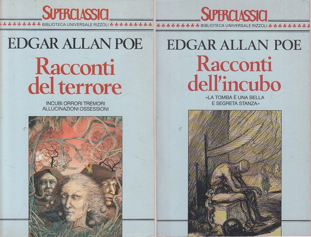RACCONTI DEL TERRORE E INCUBO 2 VOL. - POE - RIZZOLI --- 1993 - B - ZFS426