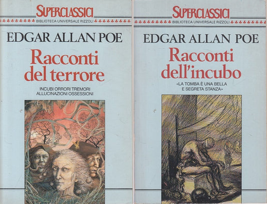 RACCONTI DEL TERRORE E INCUBO 2 VOL. - POE - RIZZOLI --- 1993 - B - ZFS426