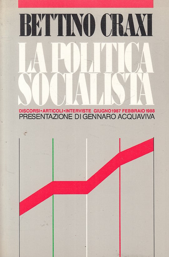 LS- LA POLITICA SOCIALISTA - BETTINO CRAXI - AESSE LIBRI --- 1988 - B - YFS321