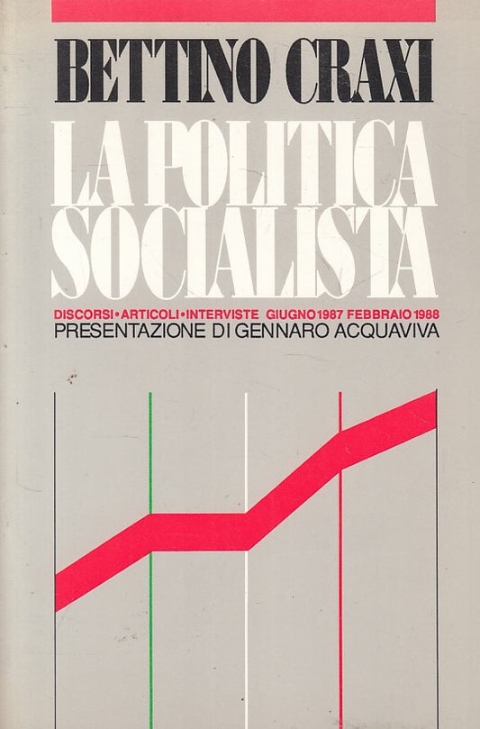 LS- LA POLITICA SOCIALISTA - BETTINO CRAXI - AESSE LIBRI --- 1988 - B - YFS321