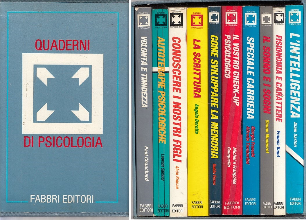 LS- QUADERNI DI PSICOLOGIA 10 VOLUMI -- FABBRI -- 1a ED. - 1986 - B - ZFS212