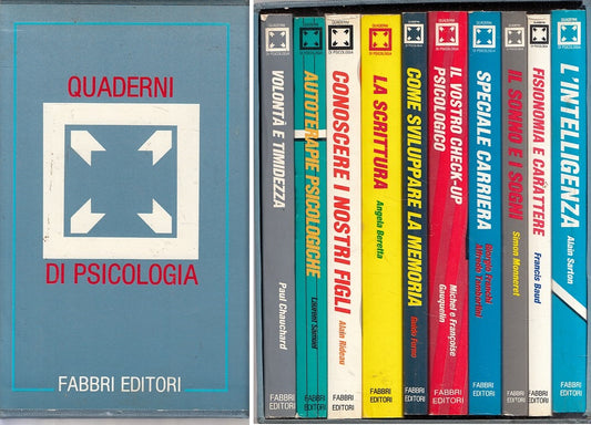 LS- QUADERNI DI PSICOLOGIA 10 VOLUMI -- FABBRI -- 1a ED. - 1986 - B - ZFS212