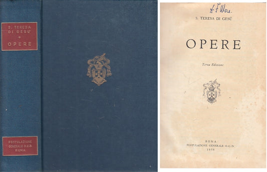 LD- OPERE - S. TERESA DI GESU' - ROMA --- 1958 - C - YFS406