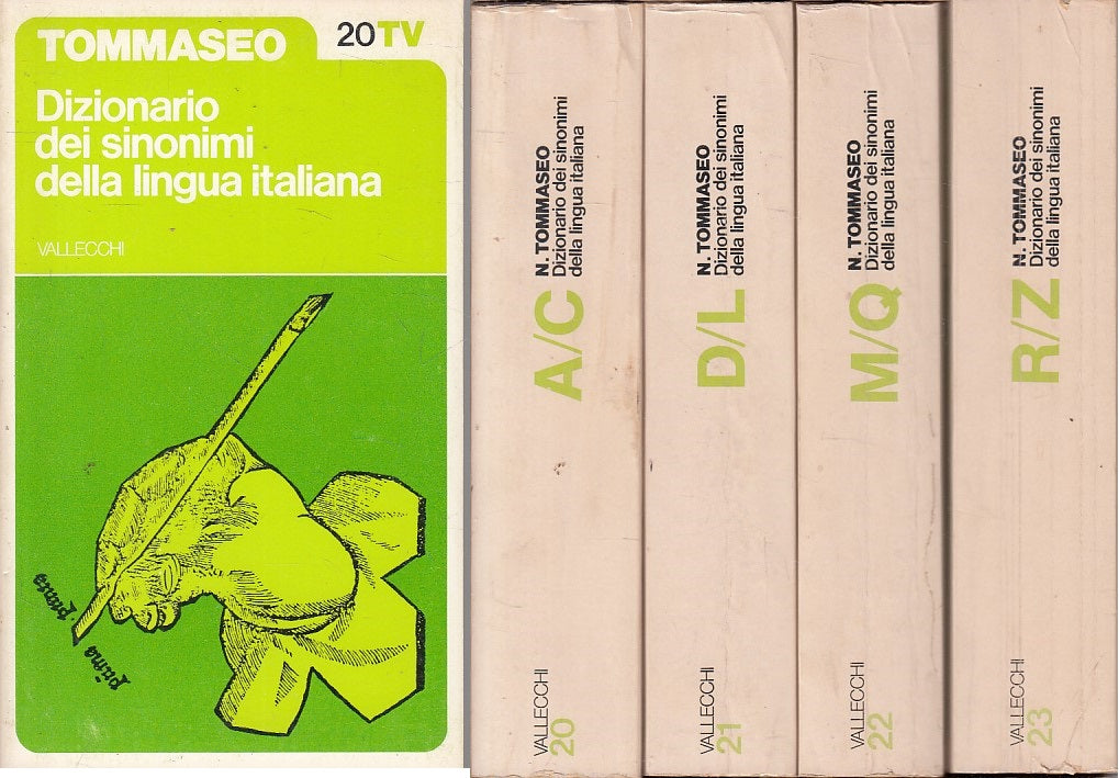 LZ- DIZIONARIO SINONIMI LINGUA ITALIANA 4 VOL.-- VALLECCHI --- 1973 - B - YFS252