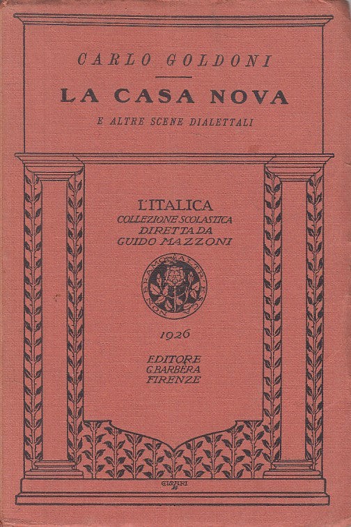 LA CASA NOVA - CARLO GOLDONI - BARBERA --- 1926 - B - YFS382