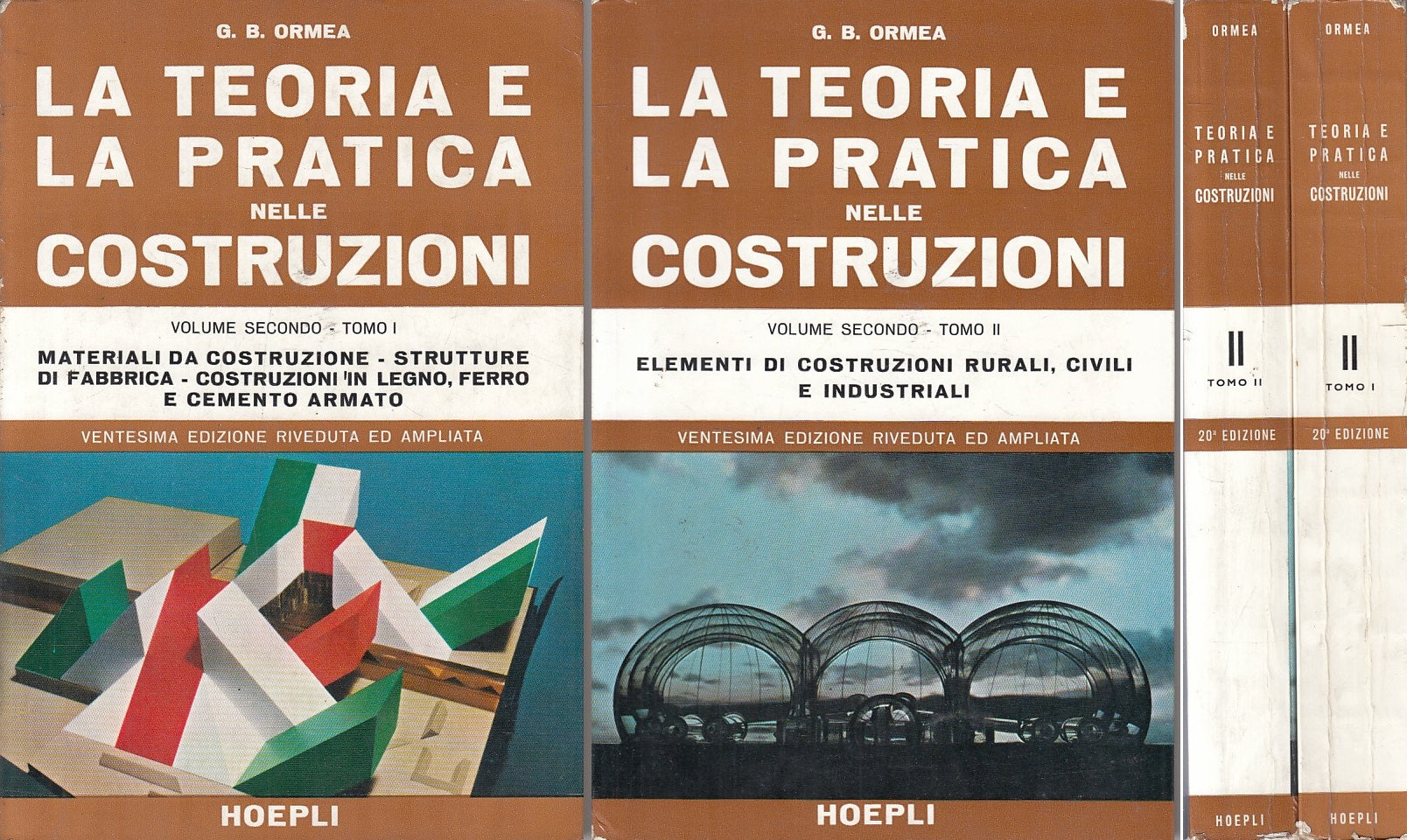 LZ- LA TEORIA E LA PRATICA NELLE COSTRUZIONI 2 VOL.-- HOEPLI--- 1971- B - ZFS222